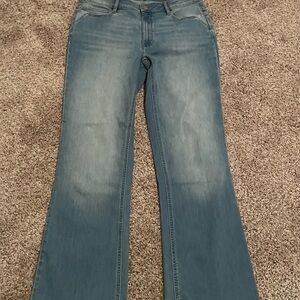 J. Jill Blue Flare Wide Leg Jeans with Vintage Appeal